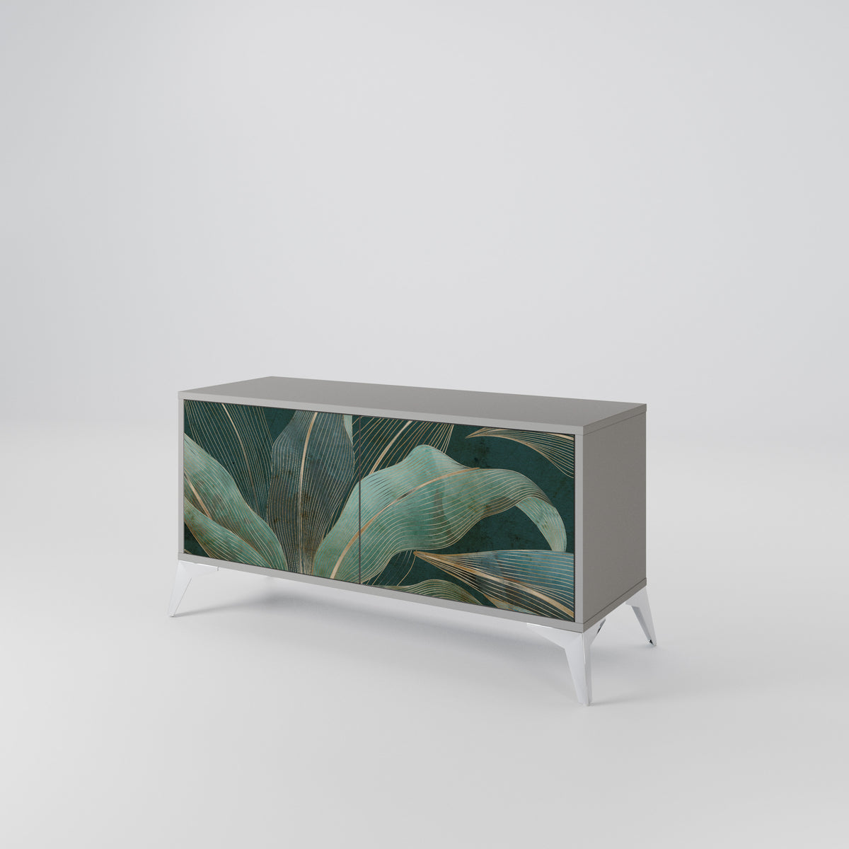 ROYAL GREEN Compact 2-Door TV Cabinet