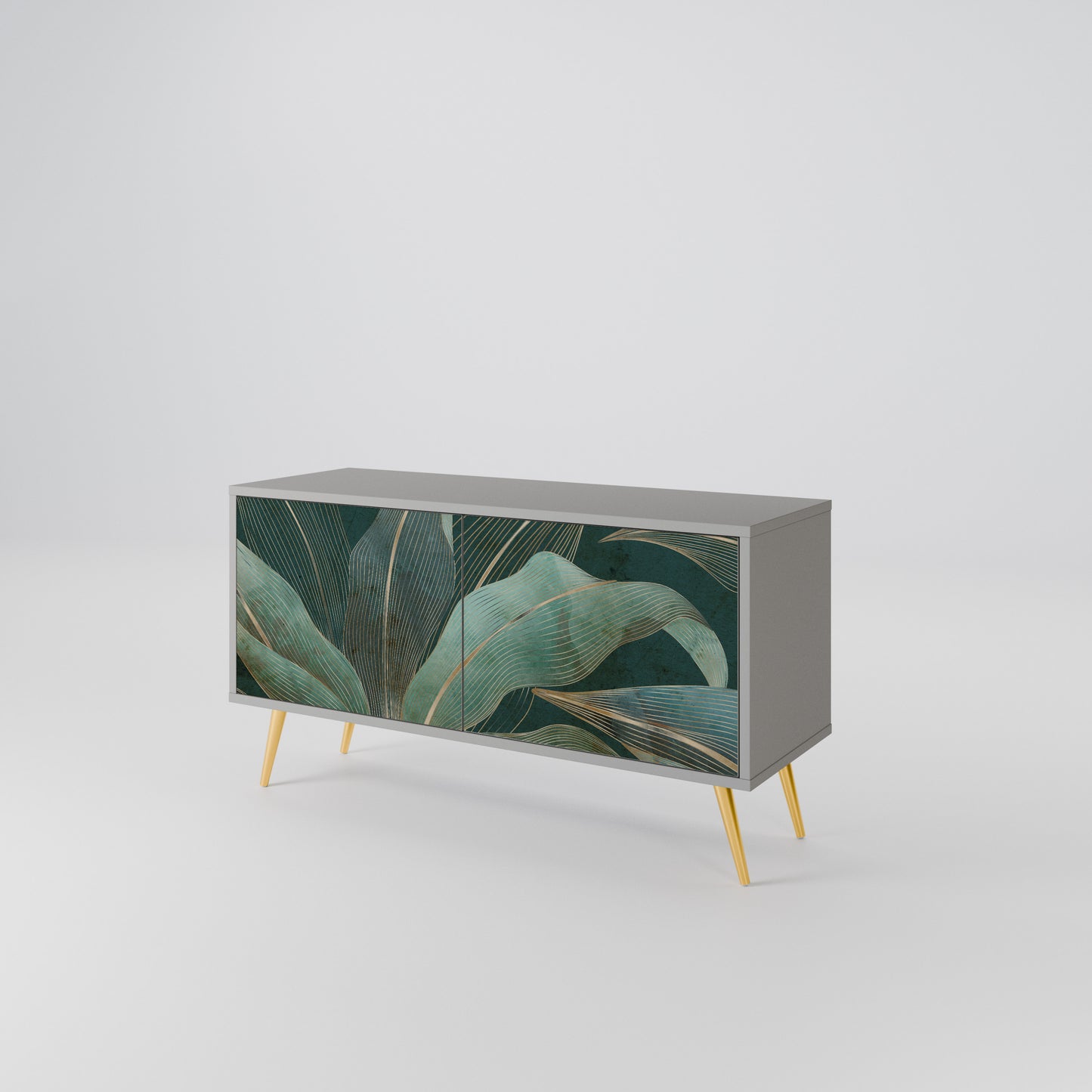 ROYAL GREEN Compact 2-Door TV Cabinet