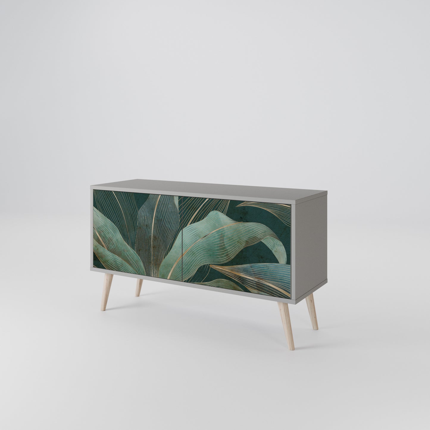 ROYAL GREEN Compact 2-Door TV Cabinet