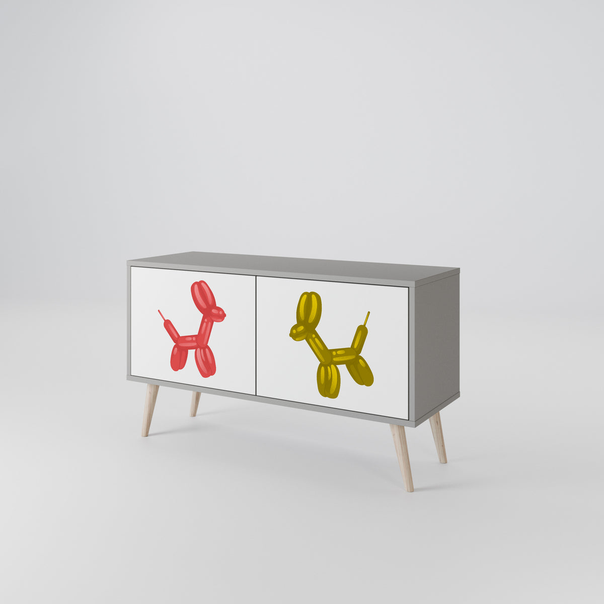 CHILDHOOD MEMORY Compact 2-Door TV Cabinet