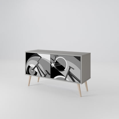 BIKE ENERGY Compact 2-Door TV Cabinet
