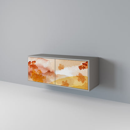 TRACES OF AUTUMN Compact 2-Door TV Cabinet