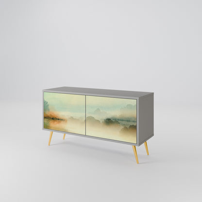 MORNING BY THE LAKE Compact 2-Door TV Cabinet