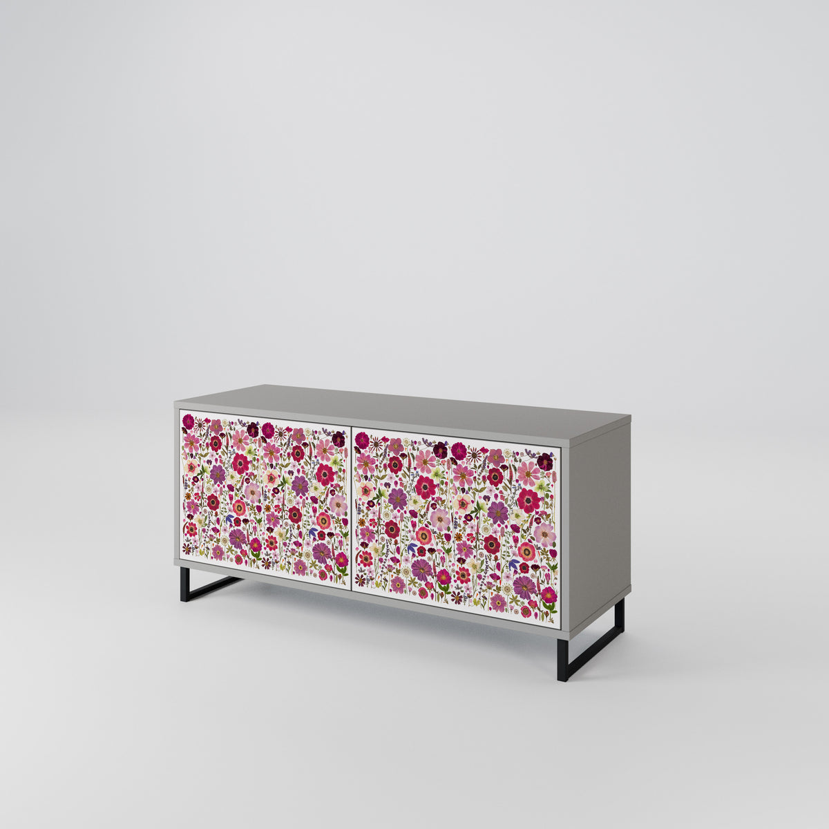 PETAL GARDEN Compact 2-Door TV Cabinet