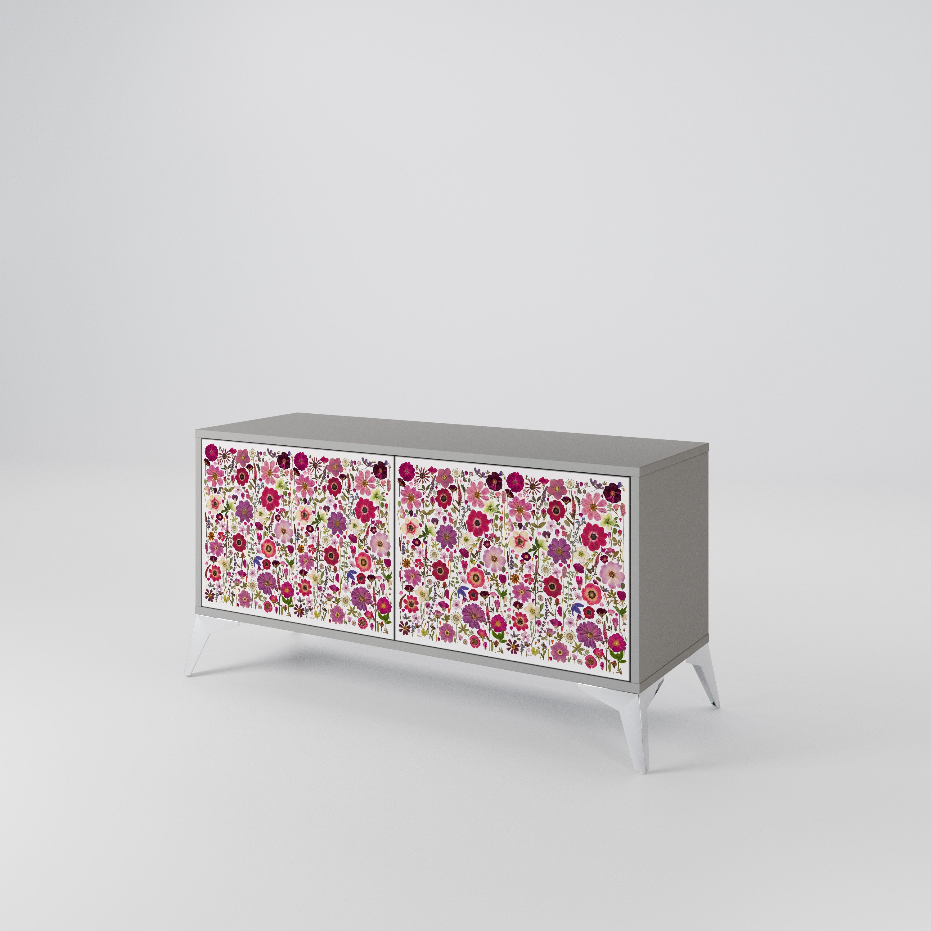 PETAL GARDEN Compact 2-Door TV Cabinet