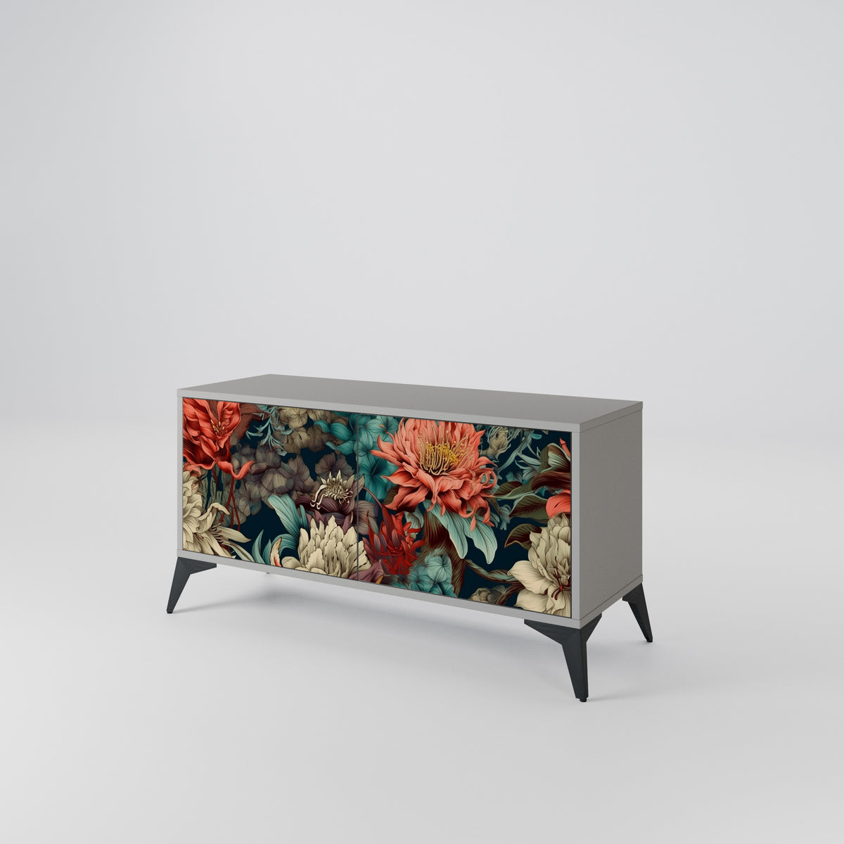 SPROUTING GRACE Compact 2-Door TV Cabinet