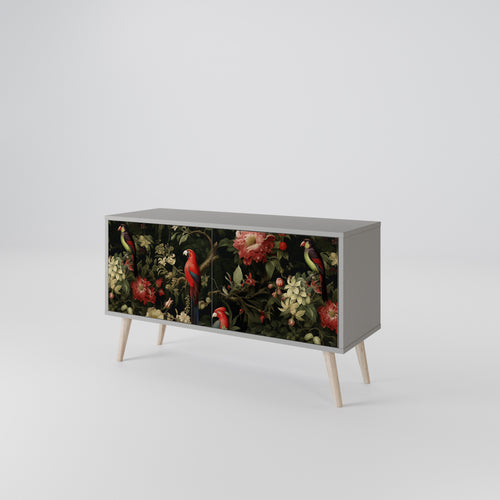 AVIAN GREENERY Compact 2-Door TV Cabinet