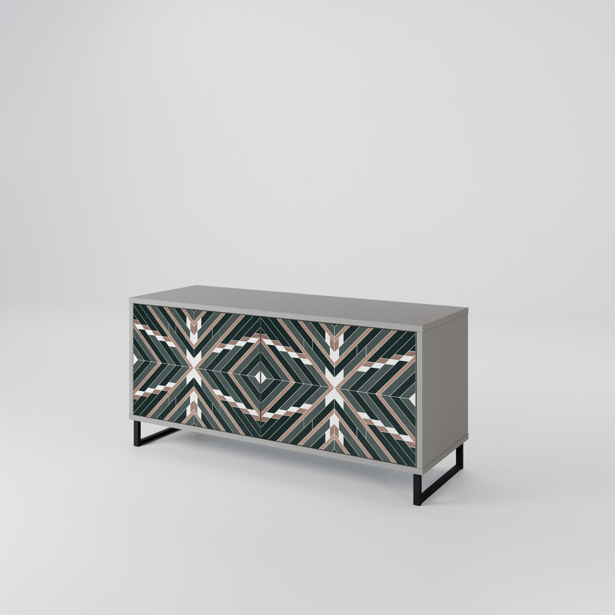 DIMENSION DELIGHTS Compact 2-Door TV Cabinet