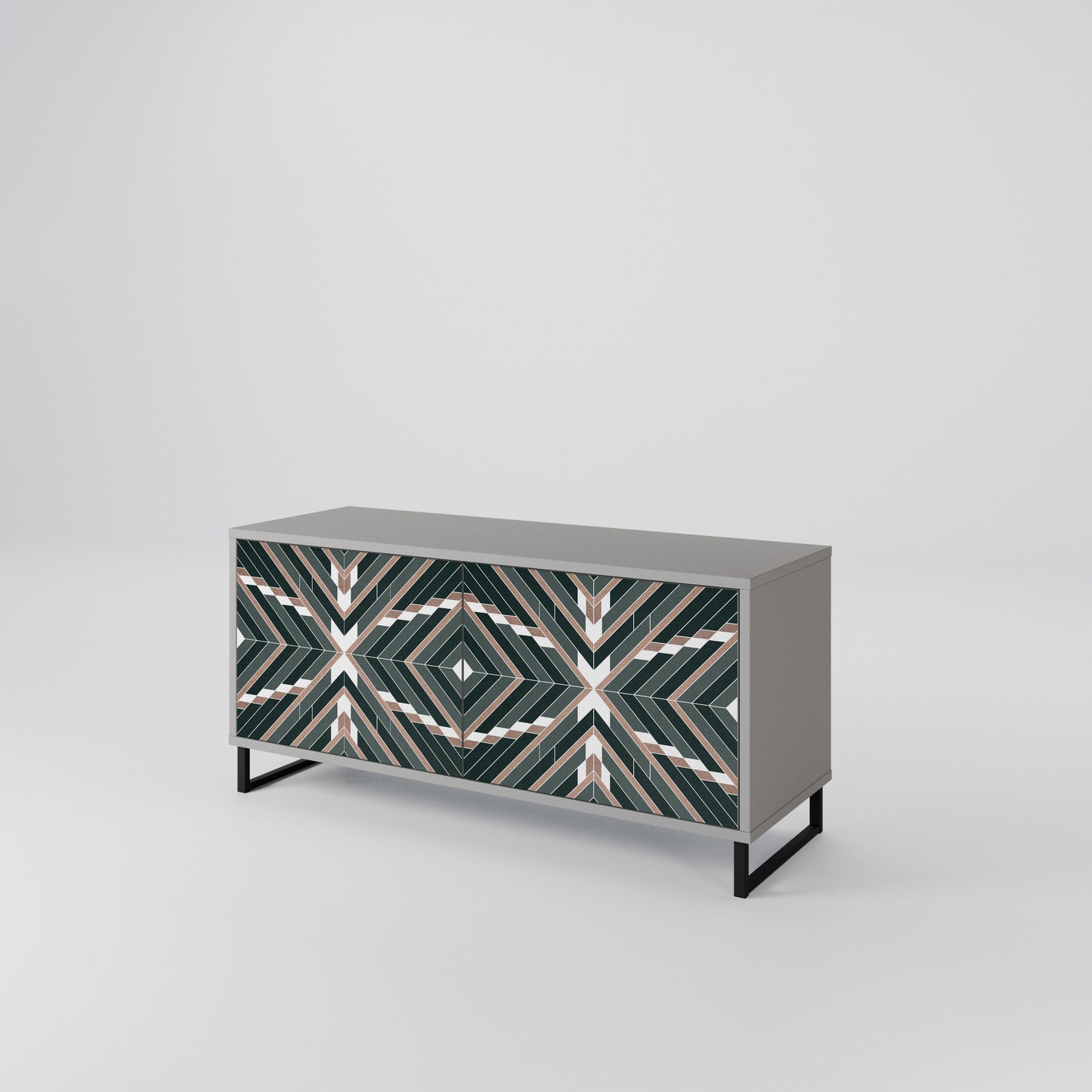DIMENSION DELIGHTS Compact 2-Door TV Cabinet