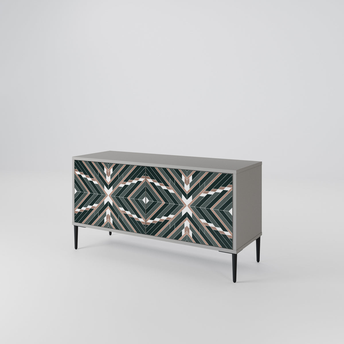 DIMENSION DELIGHTS Compact 2-Door TV Cabinet