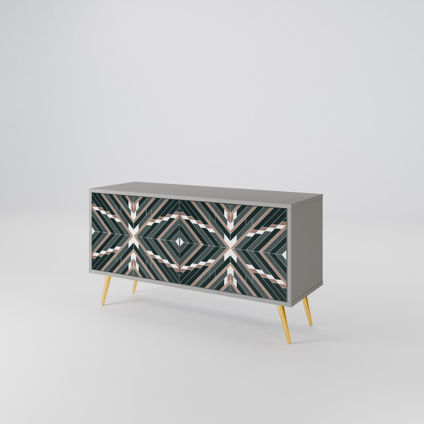 DIMENSION DELIGHTS Compact 2-Door TV Cabinet