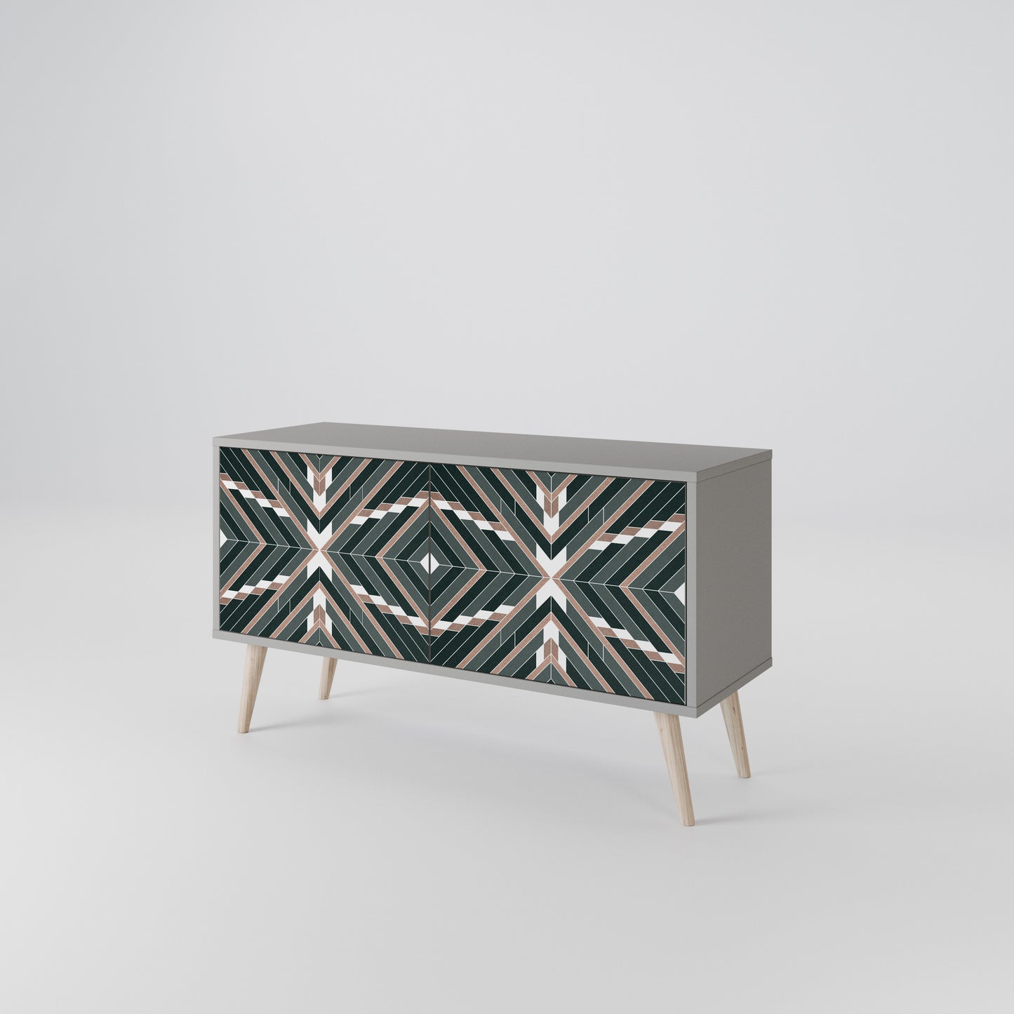 DIMENSION DELIGHTS Compact 2-Door TV Cabinet