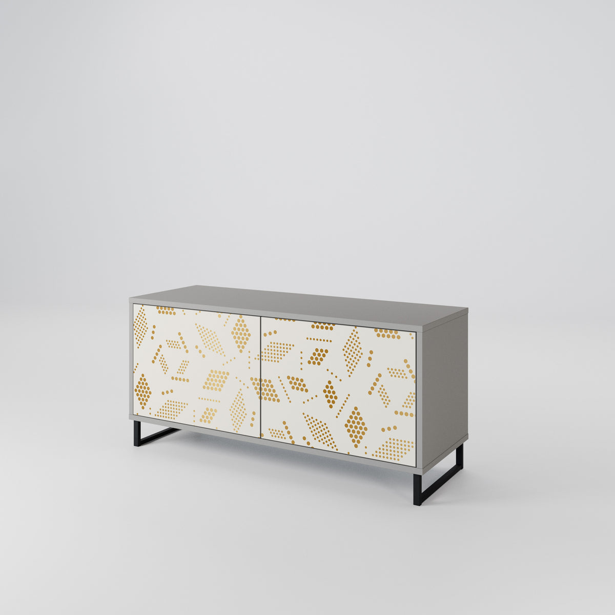 SPOTTED DAZE Compact 2-Door TV Cabinet