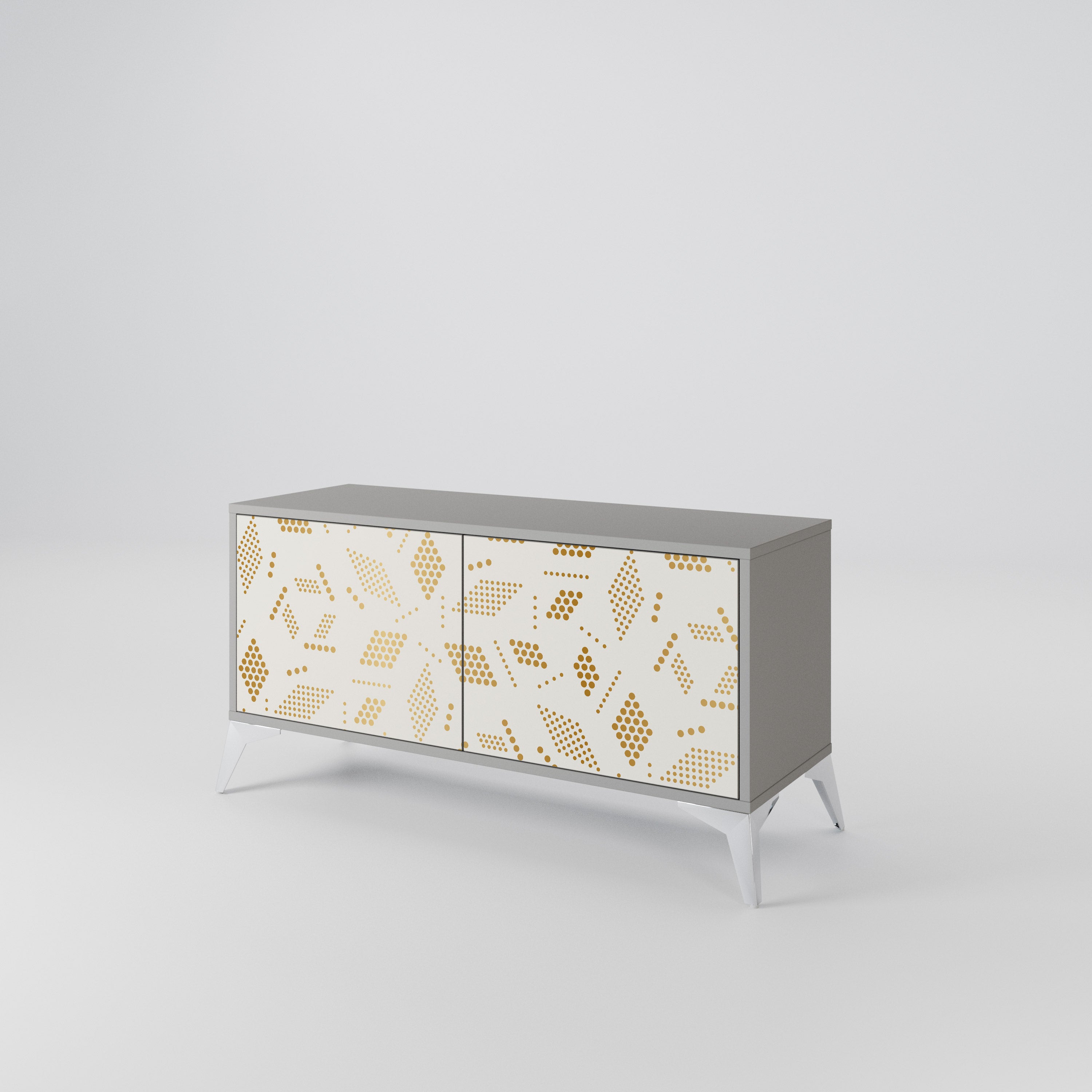 SPOTTED DAZE Compact 2-Door TV Cabinet