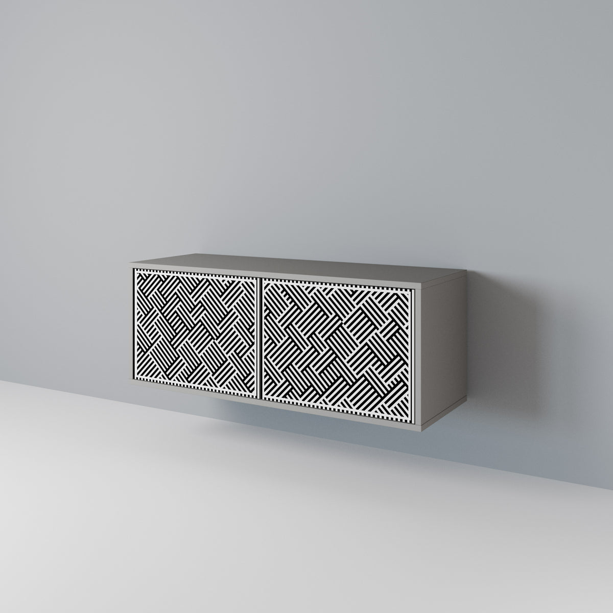 TEMPORARY SEQUENCE Compact 2-Door TV Cabinet