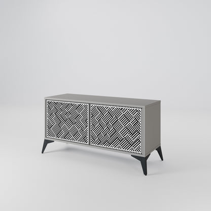 TEMPORARY SEQUENCE Compact 2-Door TV Cabinet