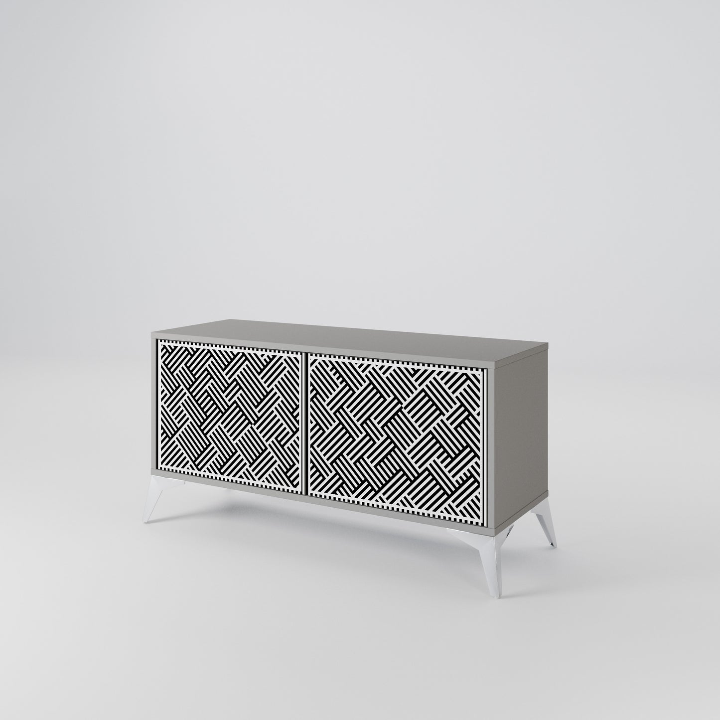 TEMPORARY SEQUENCE Compact 2-Door TV Cabinet