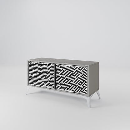 TEMPORARY SEQUENCE Compact 2-Door TV Cabinet