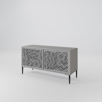 TEMPORARY SEQUENCE Compact 2-Door TV Cabinet