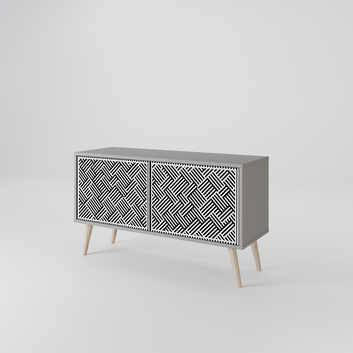 TEMPORARY SEQUENCE Compact 2-Door TV Cabinet