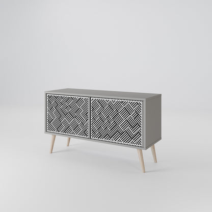 TEMPORARY SEQUENCE Compact 2-Door TV Cabinet