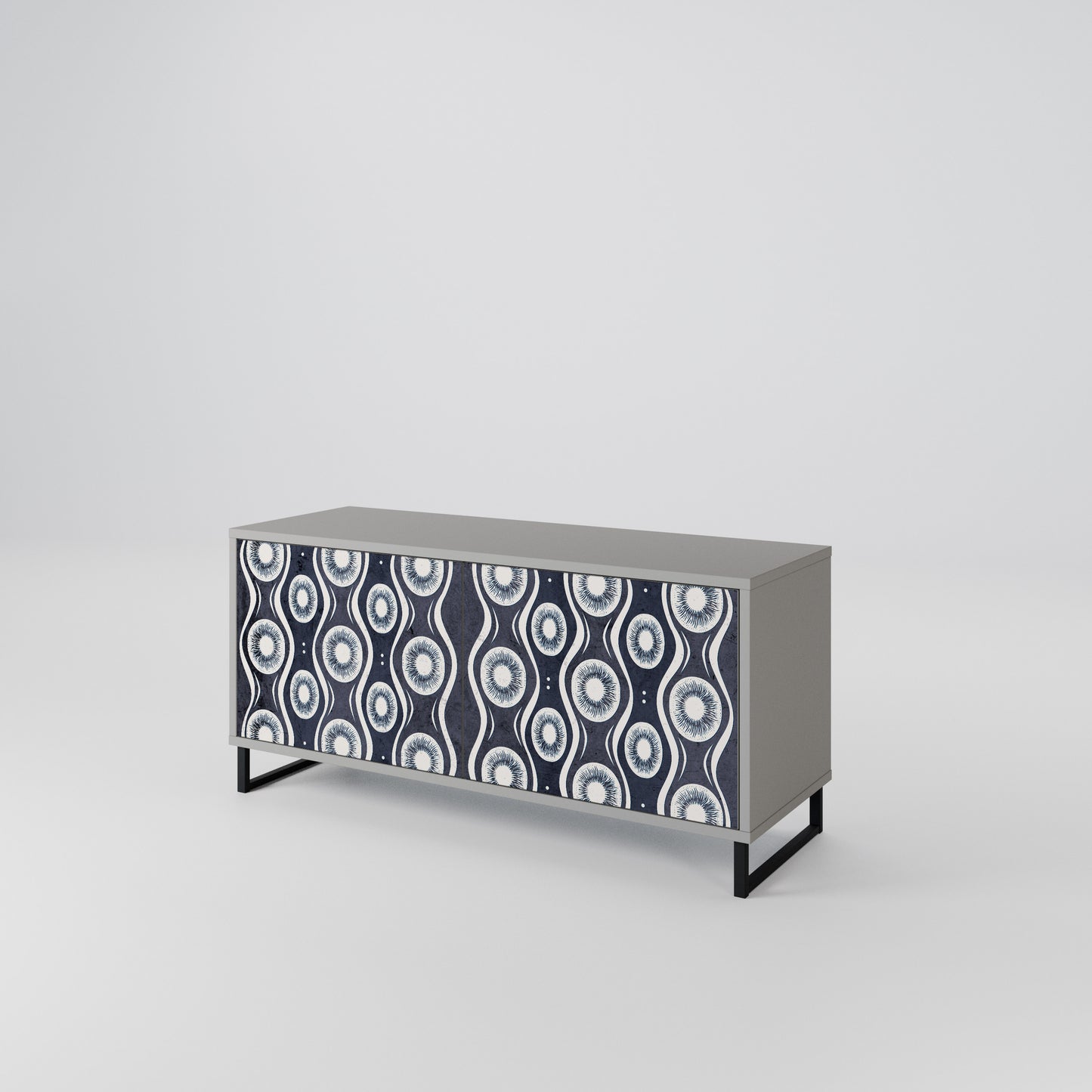 GRAPHITE EYES Compact 2-Door TV Cabinet