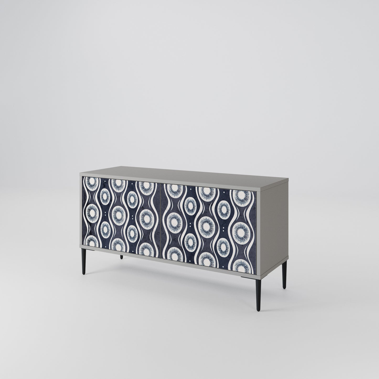 GRAPHITE EYES Compact 2-Door TV Cabinet
