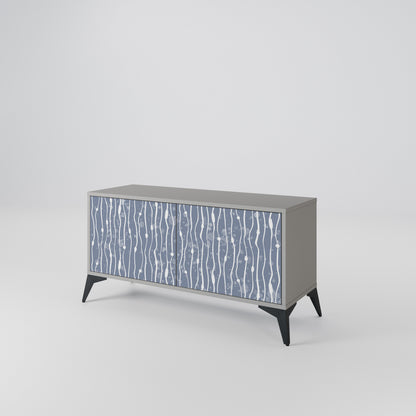 GRAPHITE RAIN Compact 2-Door TV Cabinet