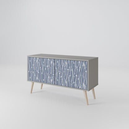 GRAPHITE RAIN Compact 2-Door TV Cabinet
