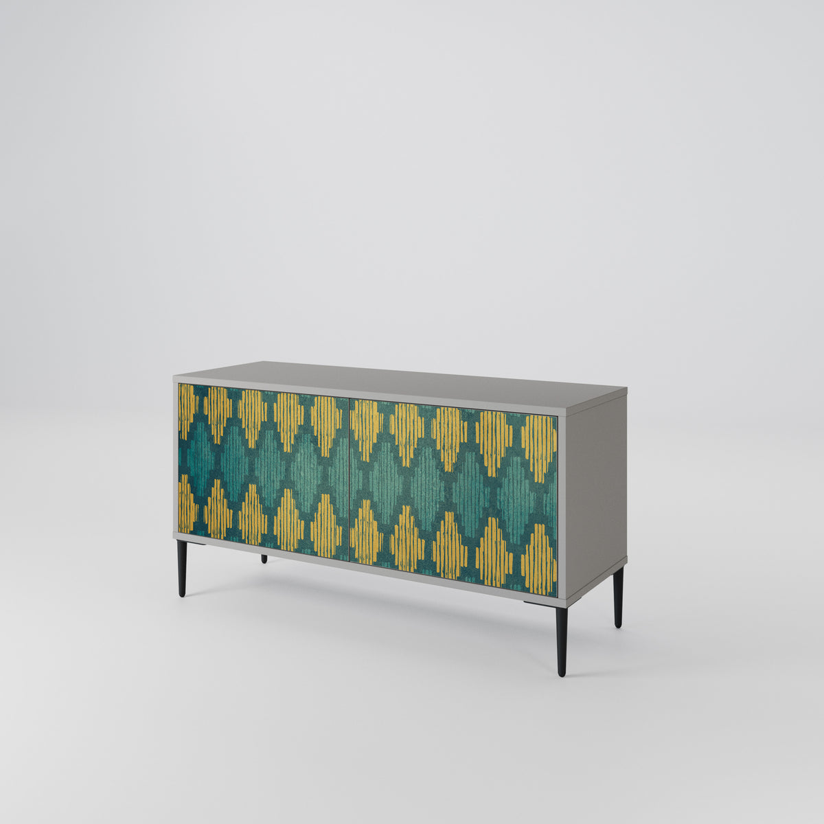 POLYGONS Compact 2-Door TV Cabinet
