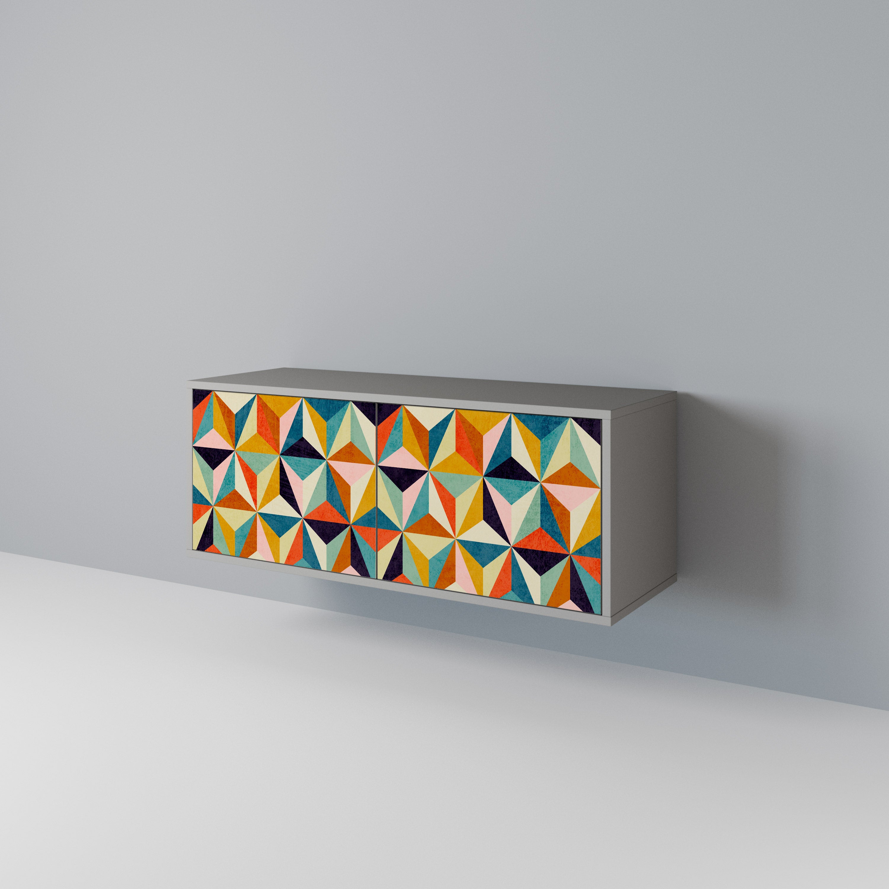 TESSELATE TREASURES Compact 2-Door TV Cabinet