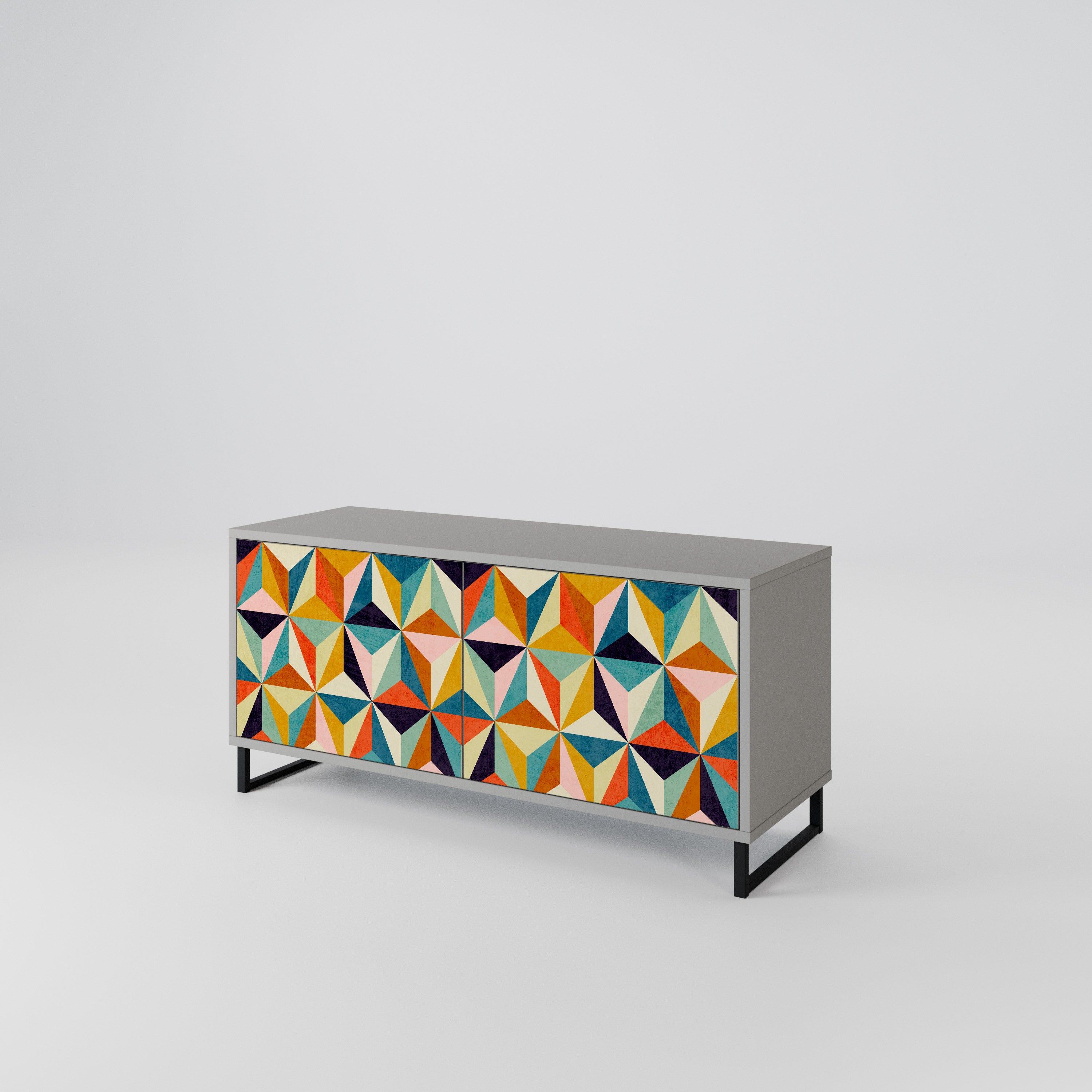 TESSELATE TREASURES Compact 2-Door TV Cabinet