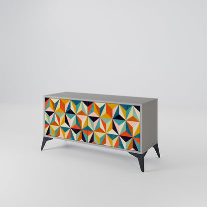 TESSELATE TREASURES Compact 2-Door TV Cabinet