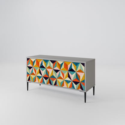 TESSELATE TREASURES Compact 2-Door TV Cabinet