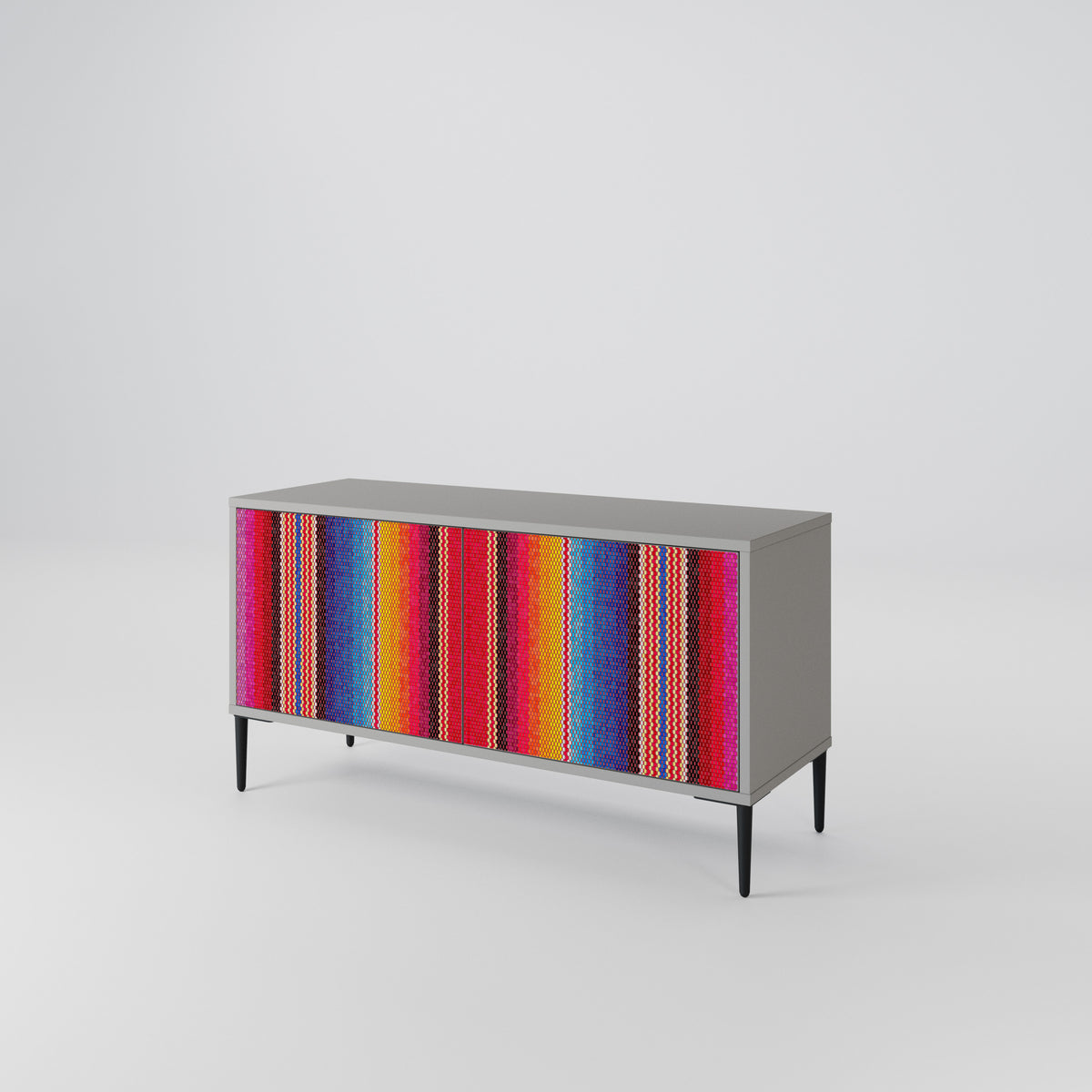 ETHNIC MEXICAN Compact 2-Door TV Cabinet
