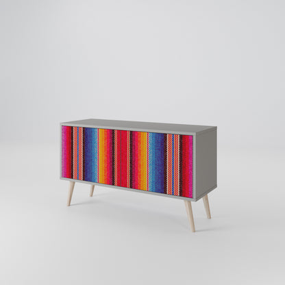 ETHNIC MEXICAN Compact 2-Door TV Cabinet