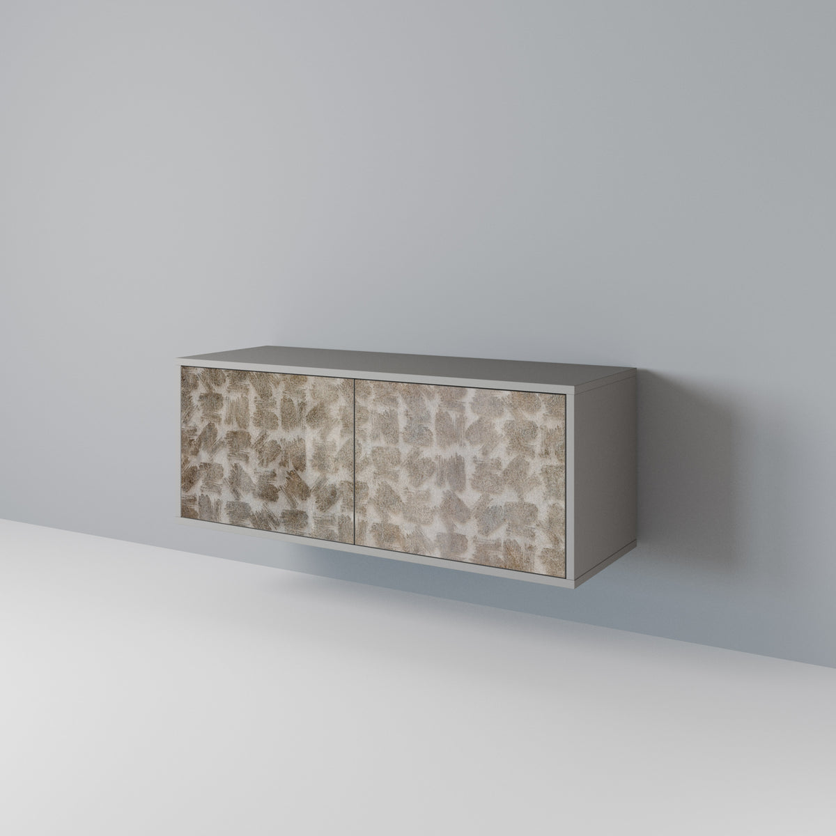 SLIGHTLY BLURRED Compact 2-Door TV Cabinet