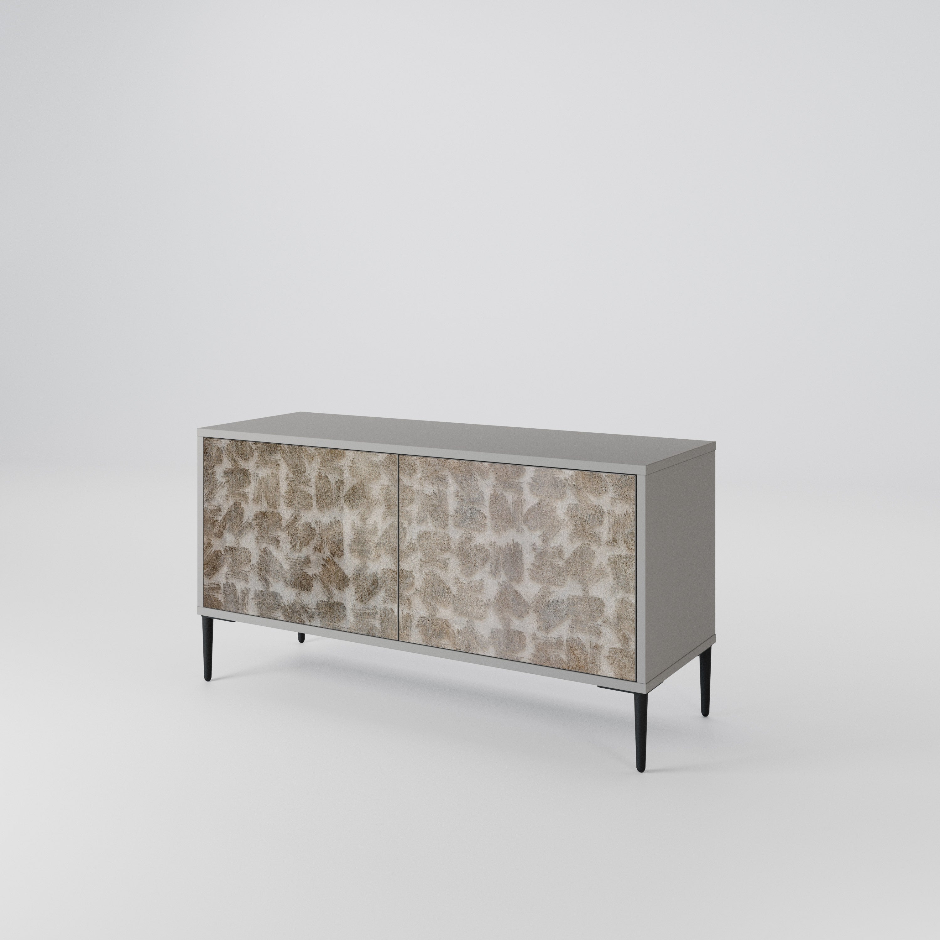 SLIGHTLY BLURRED Compact 2-Door TV Cabinet