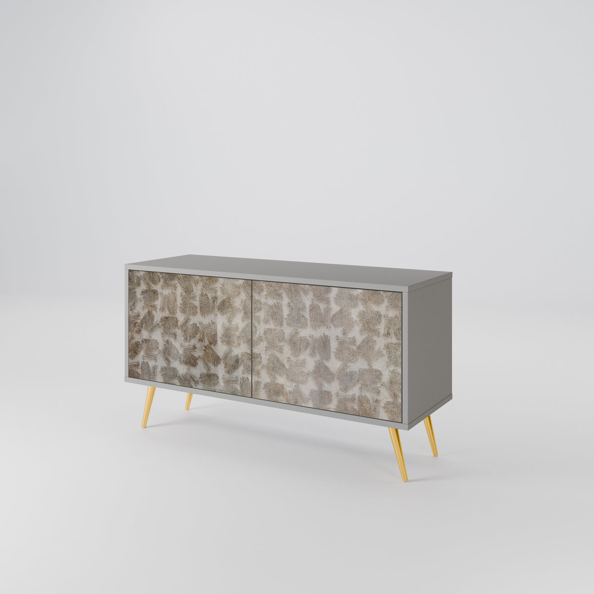 SLIGHTLY BLURRED Compact 2-Door TV Cabinet