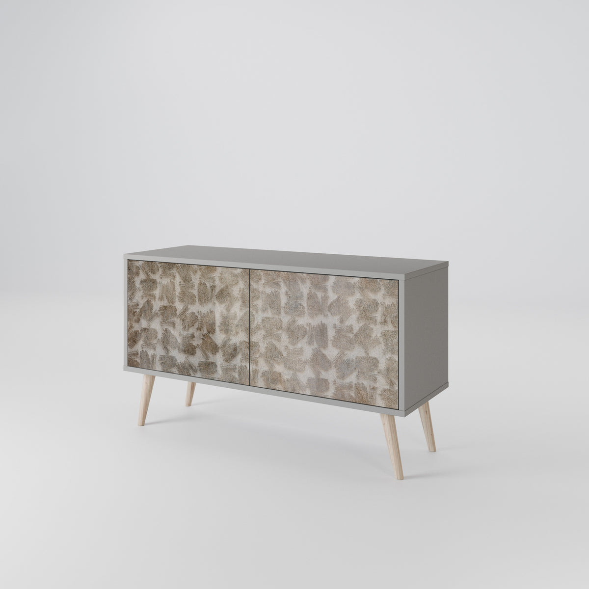 SLIGHTLY BLURRED Compact 2-Door TV Cabinet