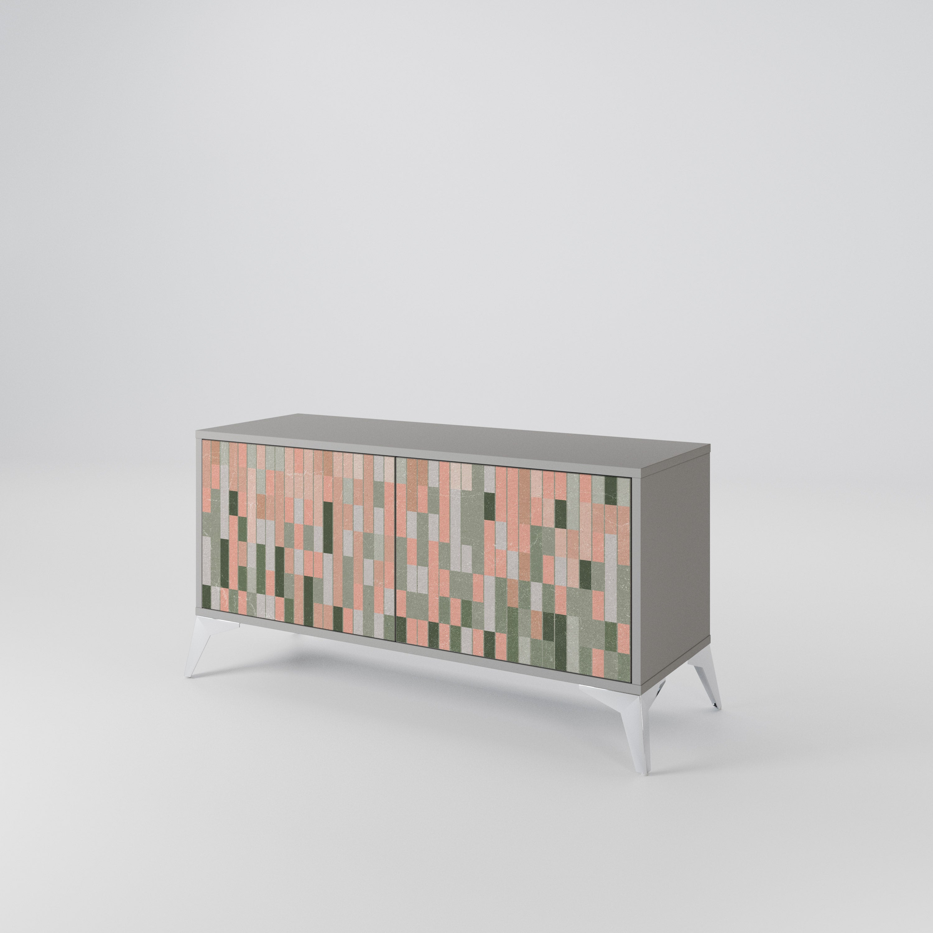 BUILDING THE FUTURE Compact 2-Door TV Cabinet