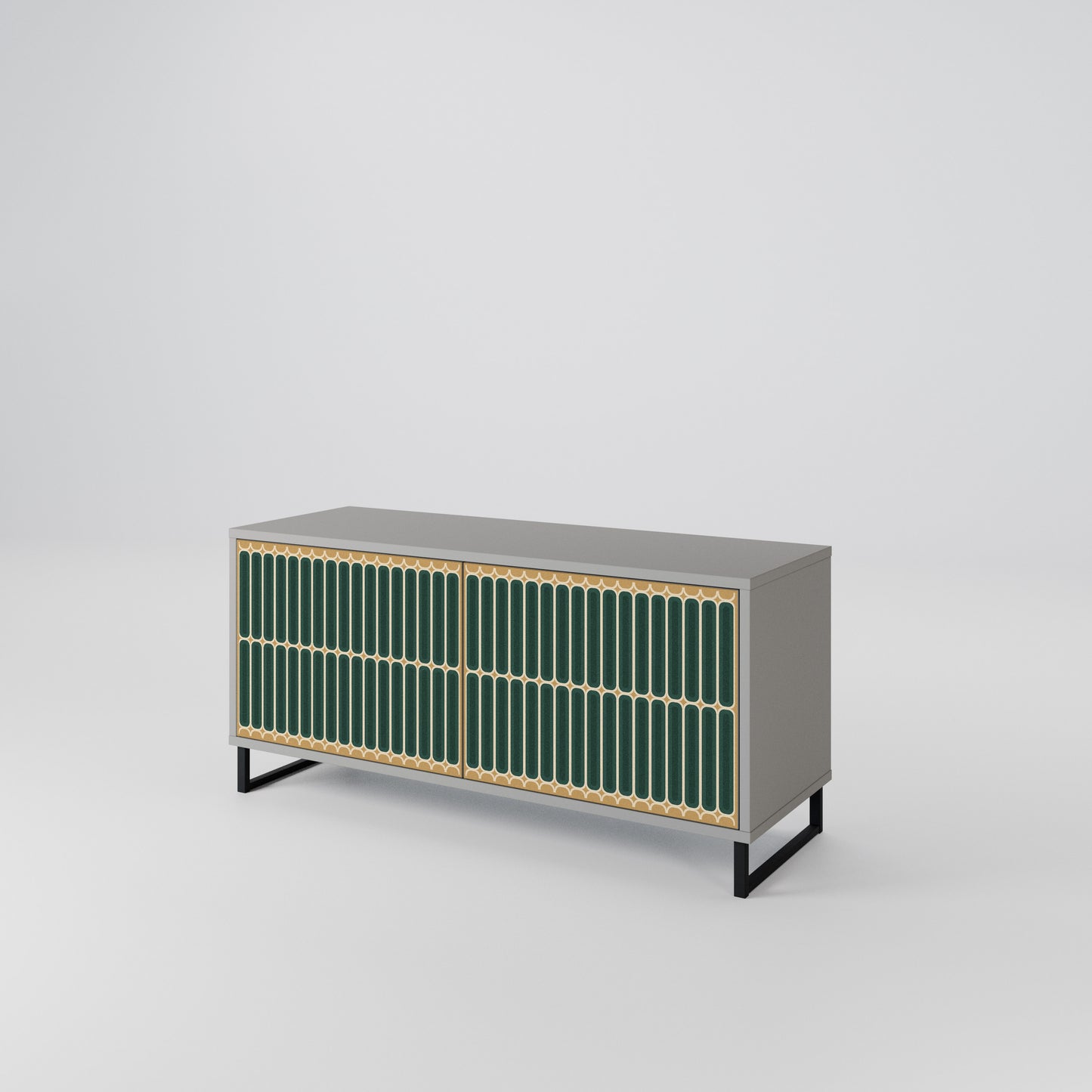ILUSION GATE Compact 2-Door TV Cabinet