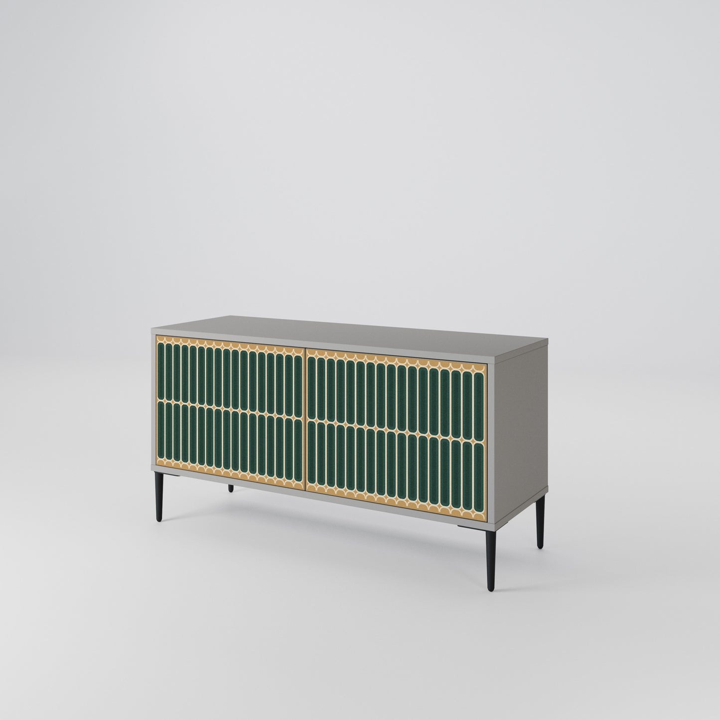 ILUSION GATE Compact 2-Door TV Cabinet