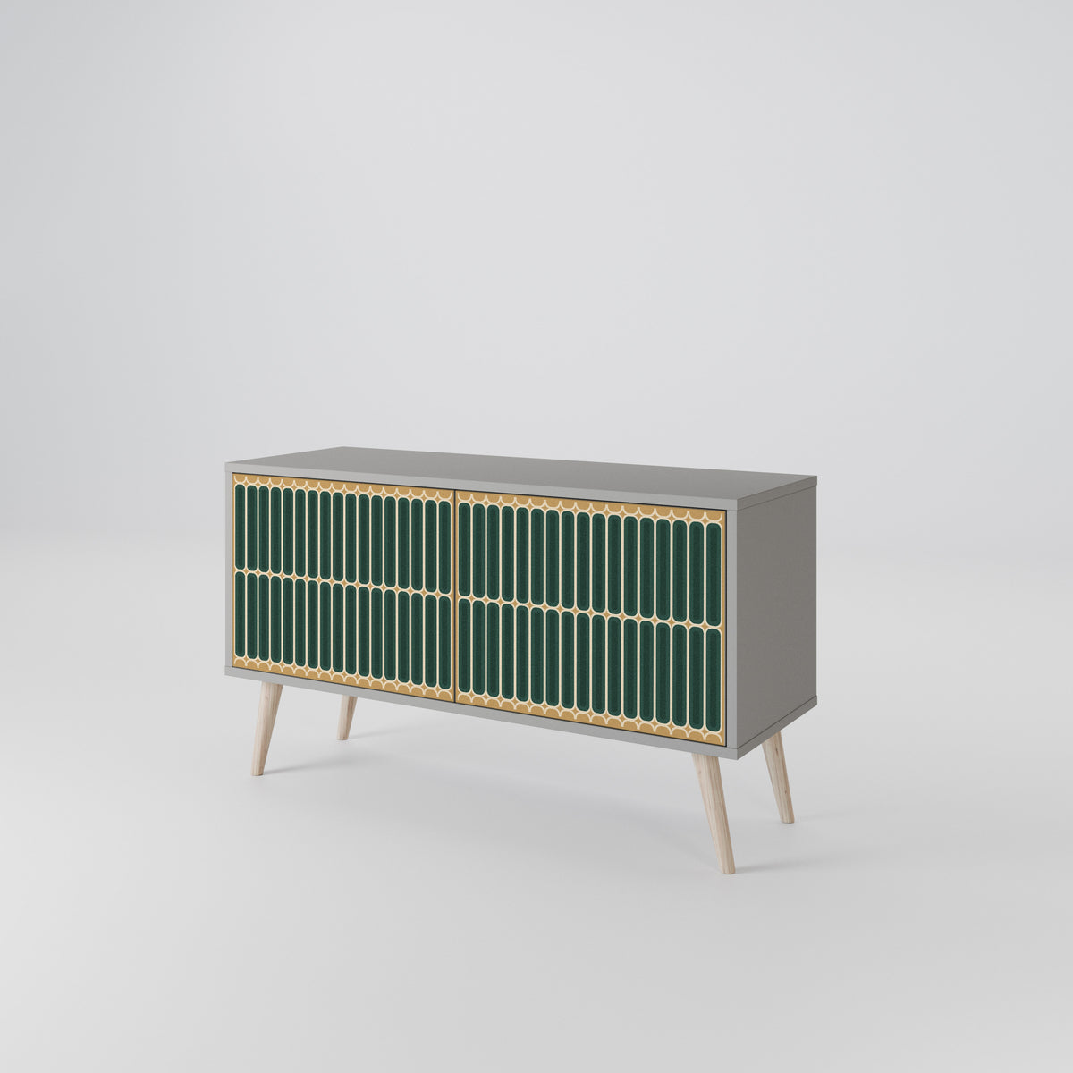 ILUSION GATE Compact 2-Door TV Cabinet