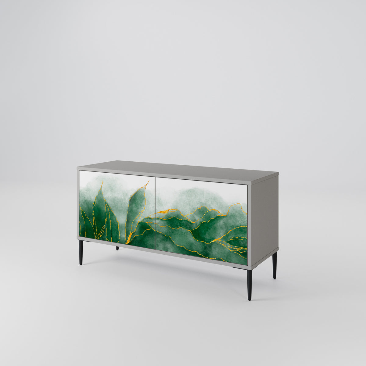 EXPENSIVE NATURE Compact 2-Door TV Cabinet