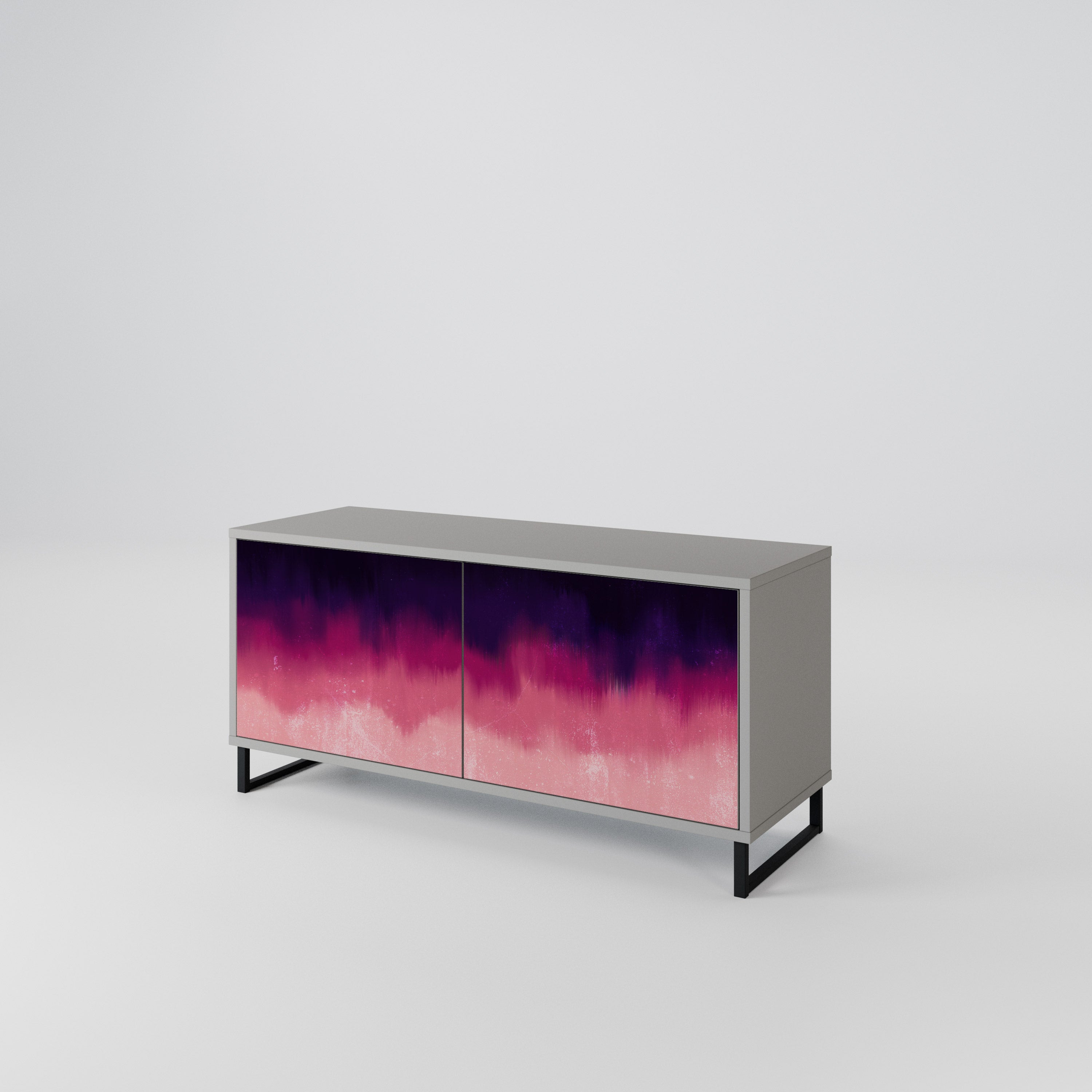 AURORA BOREALIS Compact 2-Door TV Cabinet