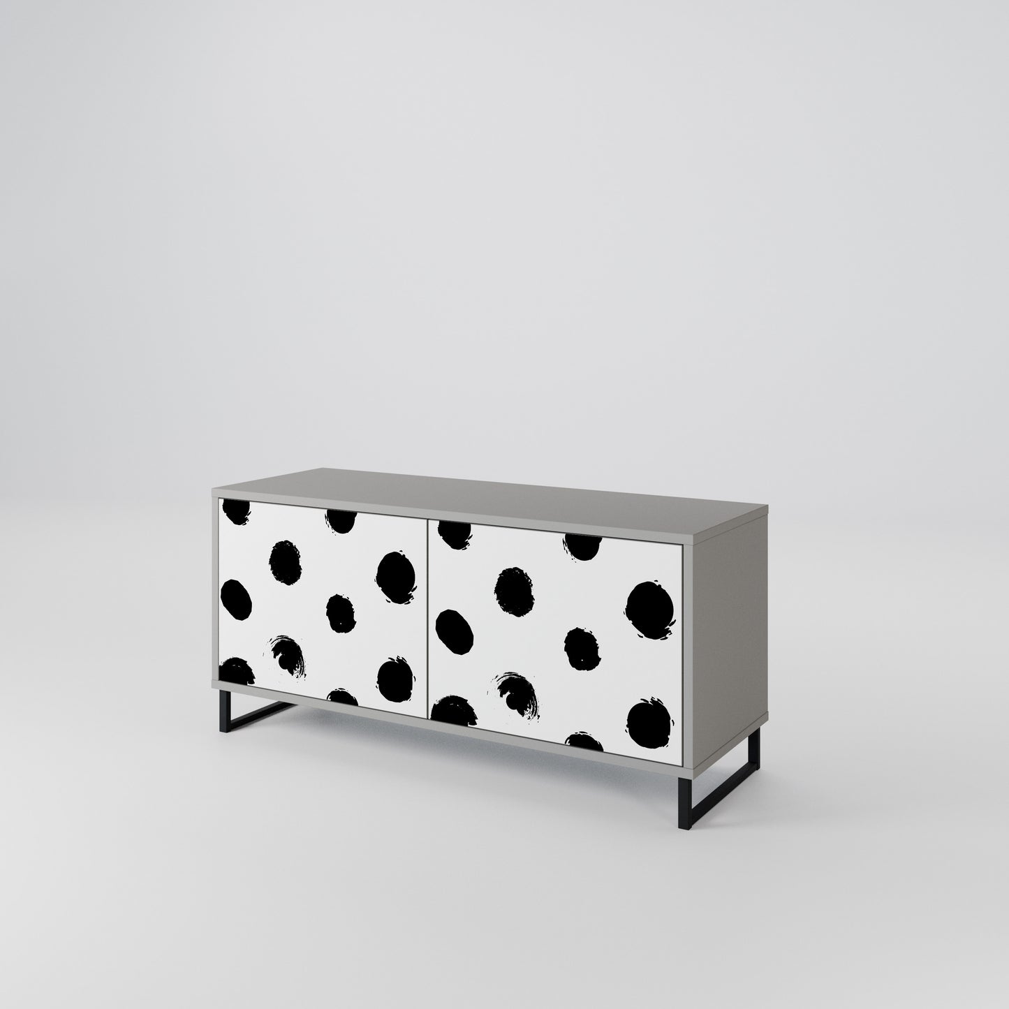 SLIPPING MINUTES Compact 2-Door TV Cabinet