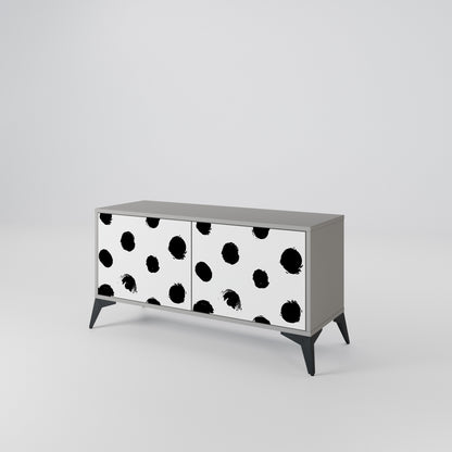 SLIPPING MINUTES Compact 2-Door TV Cabinet