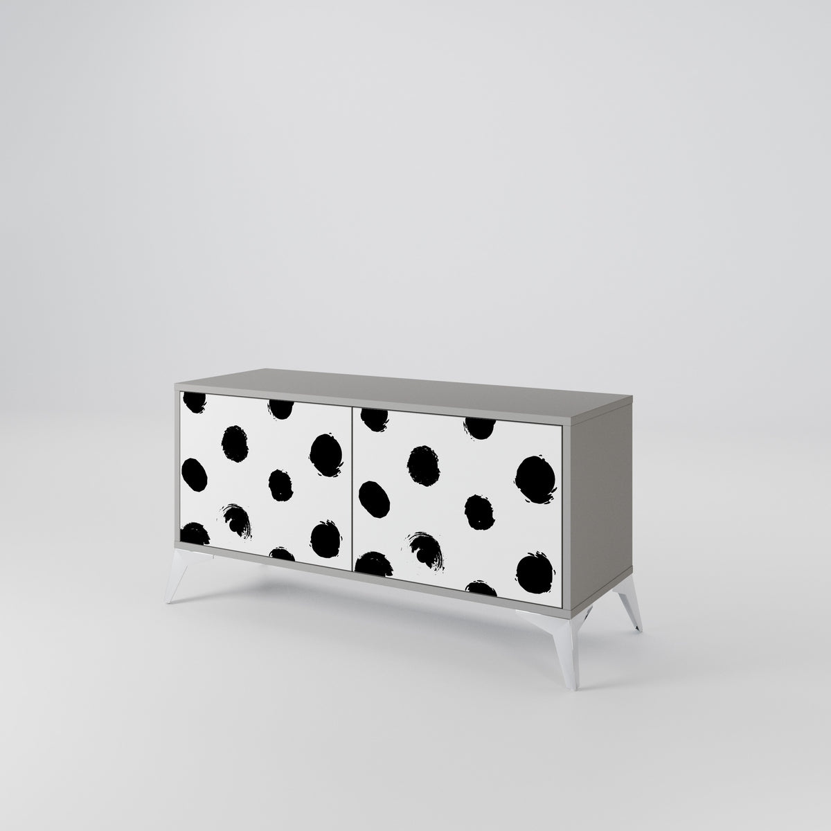 SLIPPING MINUTES Compact 2-Door TV Cabinet