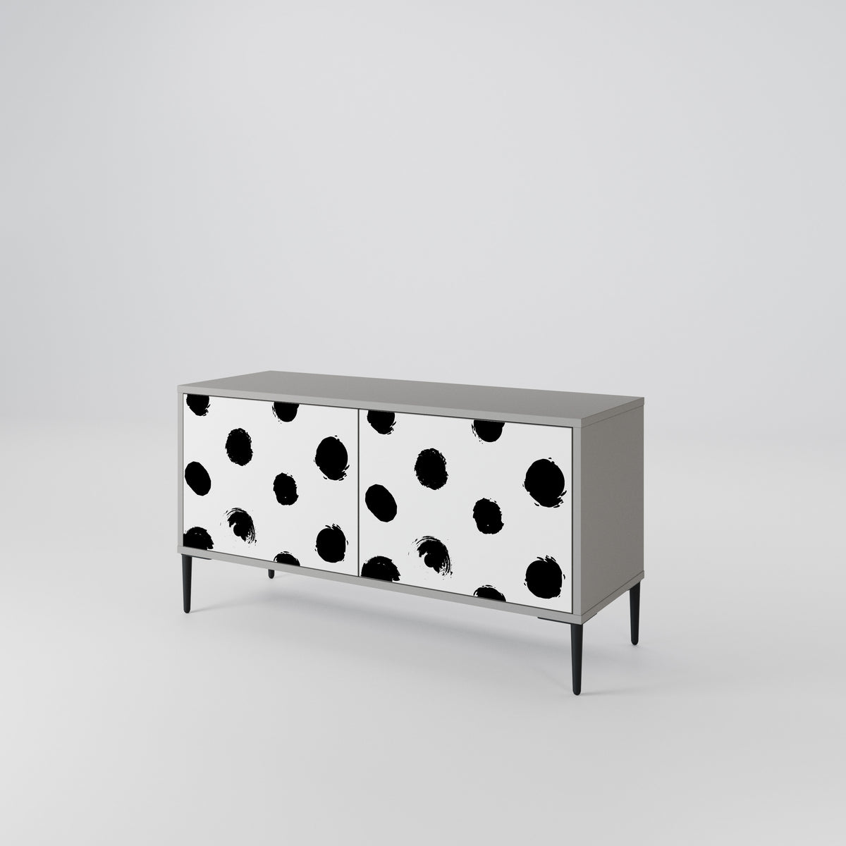 SLIPPING MINUTES Compact 2-Door TV Cabinet